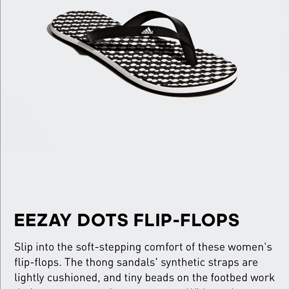 adidas eezay dots flip flops